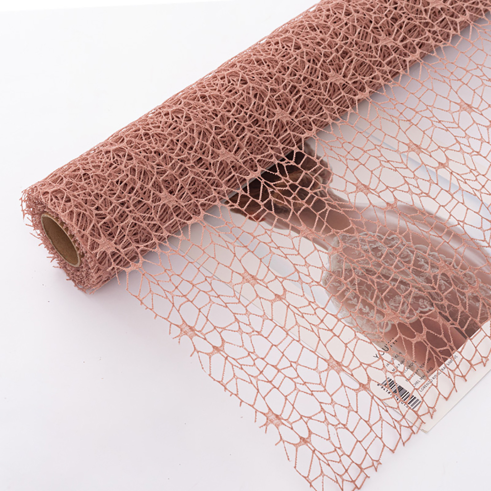 Papier d'emballage de fleurs en maille, filet creux irrégulier, papier pour Bouquet Floral, feuille d'emballage de fleurs fraîches, fournitures d'emballage pour fleuriste: vert militaire