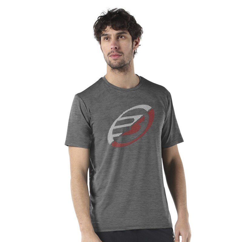 Bullpadel Conjunto Cogne Gris Negro - en 24H* - Textil Hombre - Textil Padel - Conjunto Bullpadel