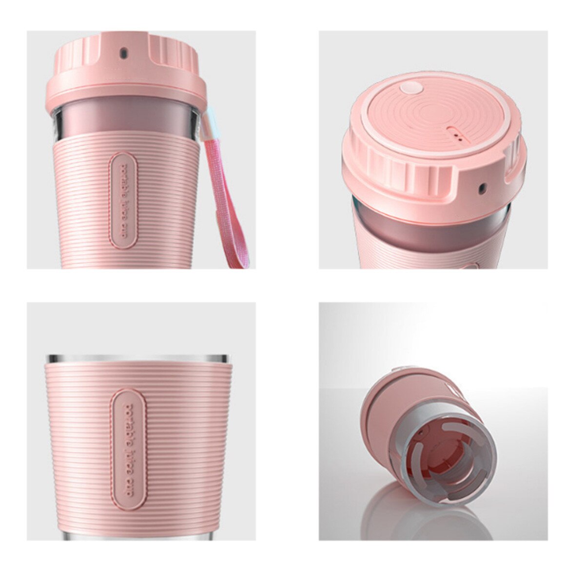 600ml bærbare elektriske juicepressere lille frugtkop hurtig smoothie blender foodprocessor mixer pink usb genopladelig hurtig juicemaskine
