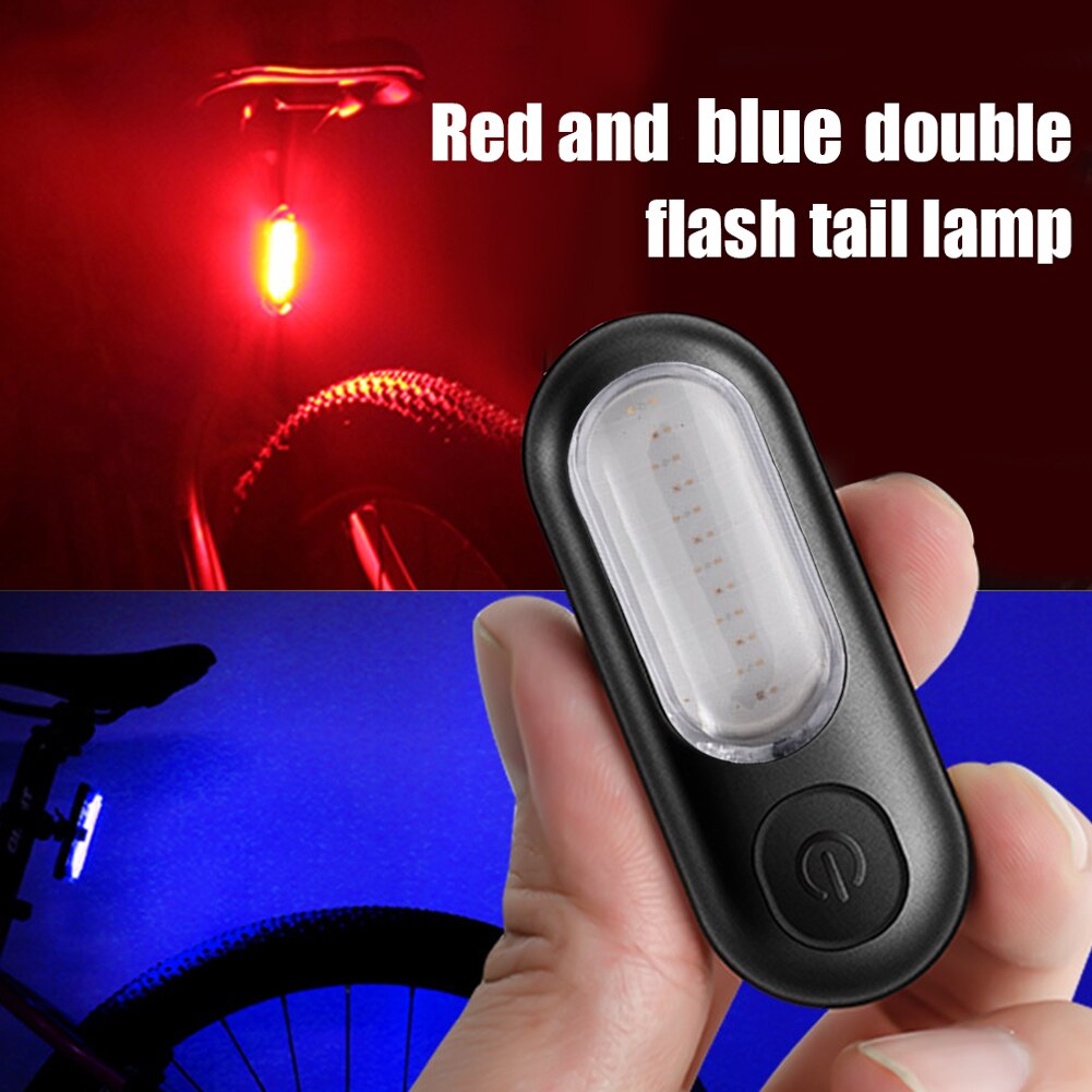 Feu arrière de vélo COB LED, 5 Modes, lampe de bicyclette, Rechargeable par USB, phare arrière de vélo vtt, lumière d&#39;avertissement pour casque de sécurité: B