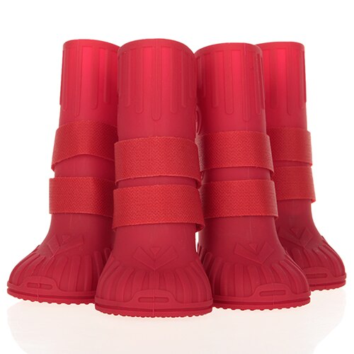 Hoopet Hond Schoenen Grote Honden Regen Laarzen Antislip Waterdicht Zomer: Rood / 9