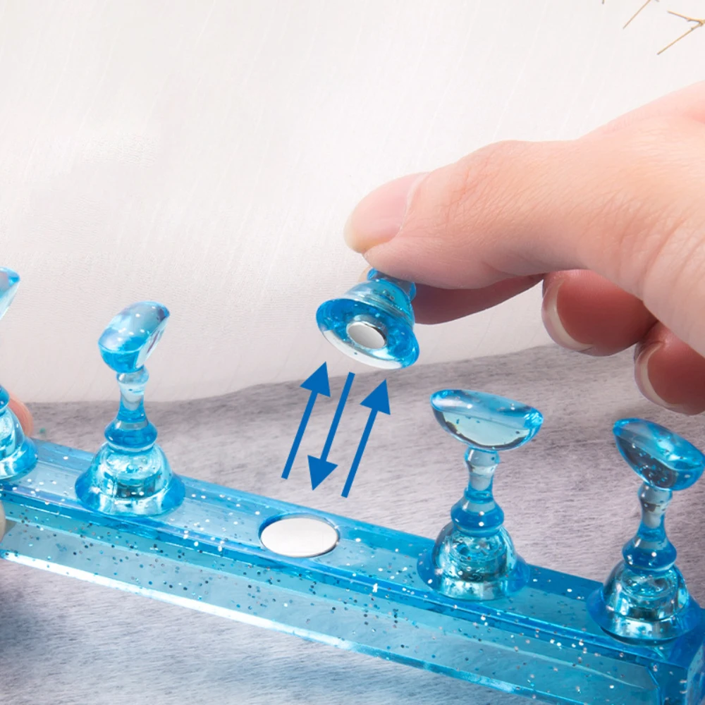 1pc nagelkonsthållare övningsställ uv-gellack visningshylla nagelform diy manikyr övningsverktyg