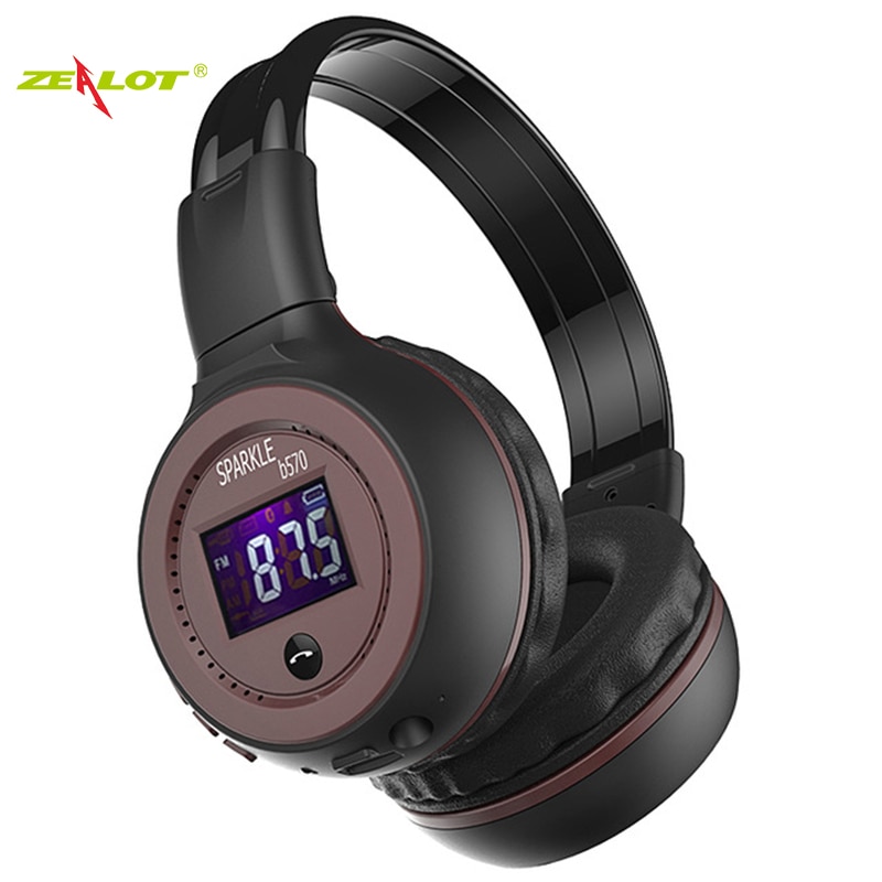 ZEALOT B570 Stereo Bluetooth Wireless Headphone With Mic Handsfree Headset with fm radio for iPhone Samsung Support TF Card