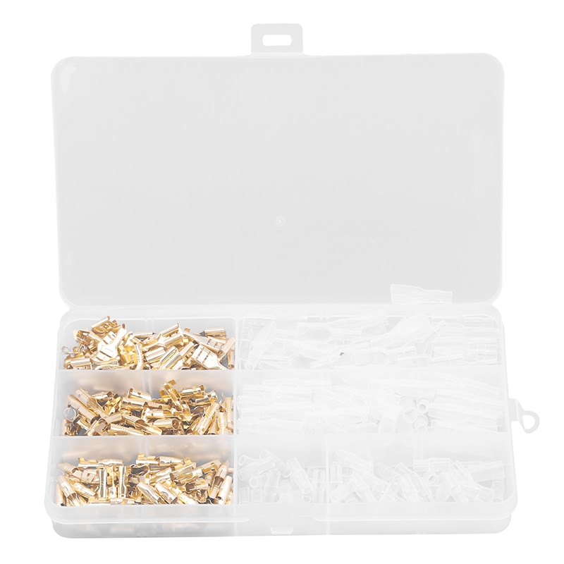 300pcs Crimp Caps Terminal Connector Blocks Tb Closed Line Cap PA66 Splice Insulated Tub Para Terminals Faston Wire Accessories