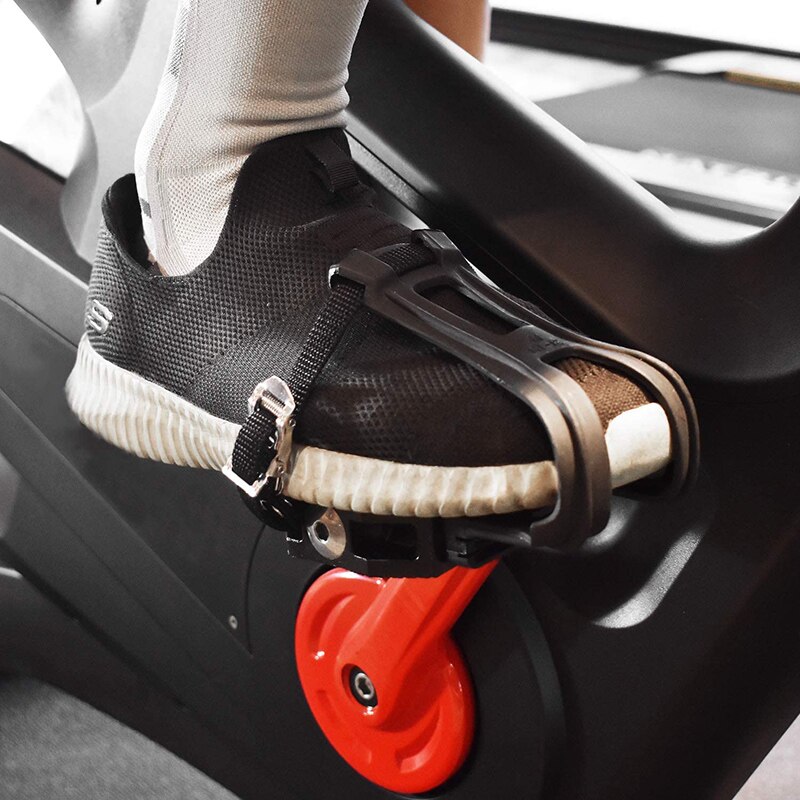 Spin motionscykelpedaler pedal til clipless tåbur og rem til sko indendørs cykling fitness cykel whshopping