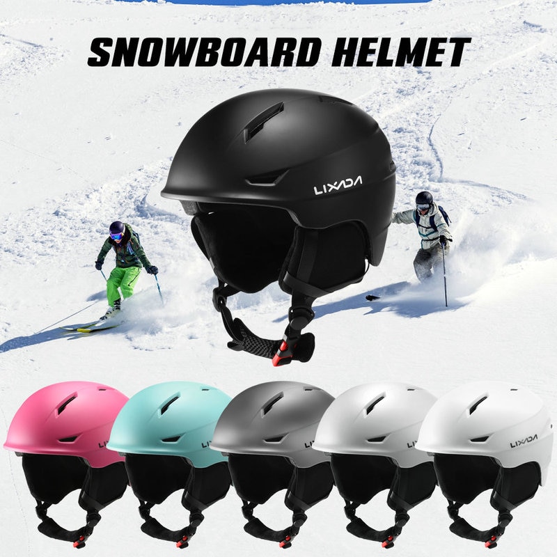 Ski Helm Motorfiets Snowboard Met Afneembare Oorbeschermer Mannen Vrouwen Veiligheid Skiën Accessoires Goggle Vaste Strap Sneeuw Professionele