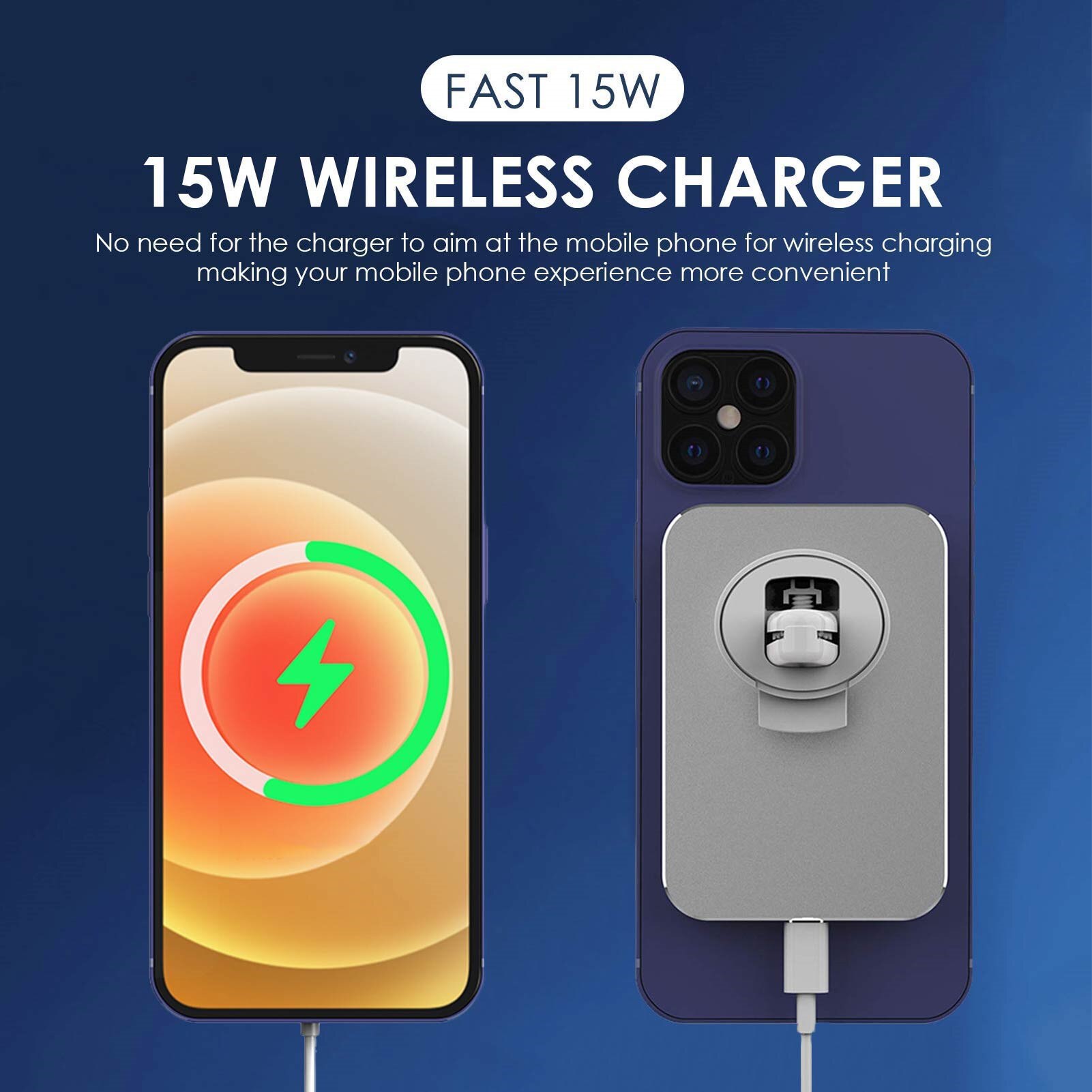 15W Auto Mount Draadloze Fast Charger Voor Iphone 12/12 Pro/12 Mini Magnetische Charger Stand Airvent Mount Magsafe telefoon Houder