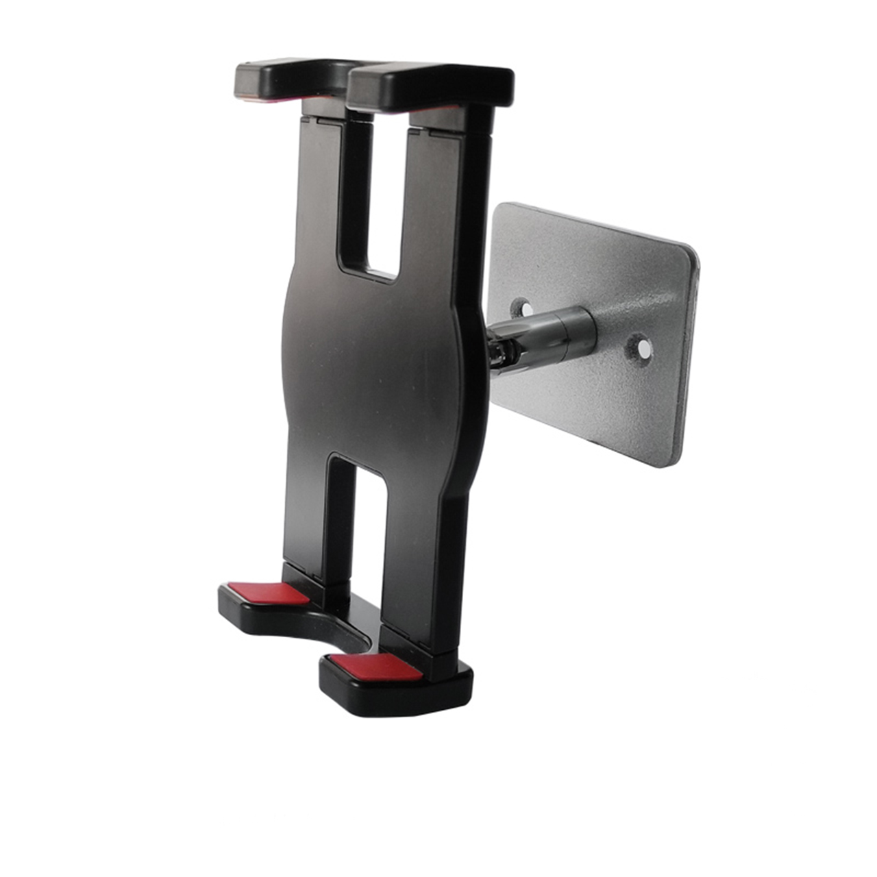 360 ° fleksibel lang lat arm stativholder nettbrett for 7 to 13 tommers ipad veggmontert universalbrakett hjemmekontor tyverisikret vegg: Svart