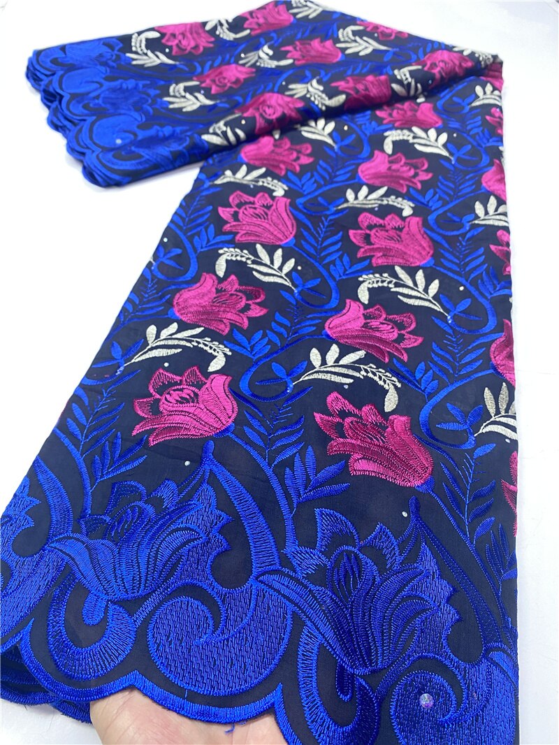 Pure White Swiss Voile Lace In Switzerland African Nigerian Dry Lace Fabrics Cotton Lace Sewing YA3722B-1