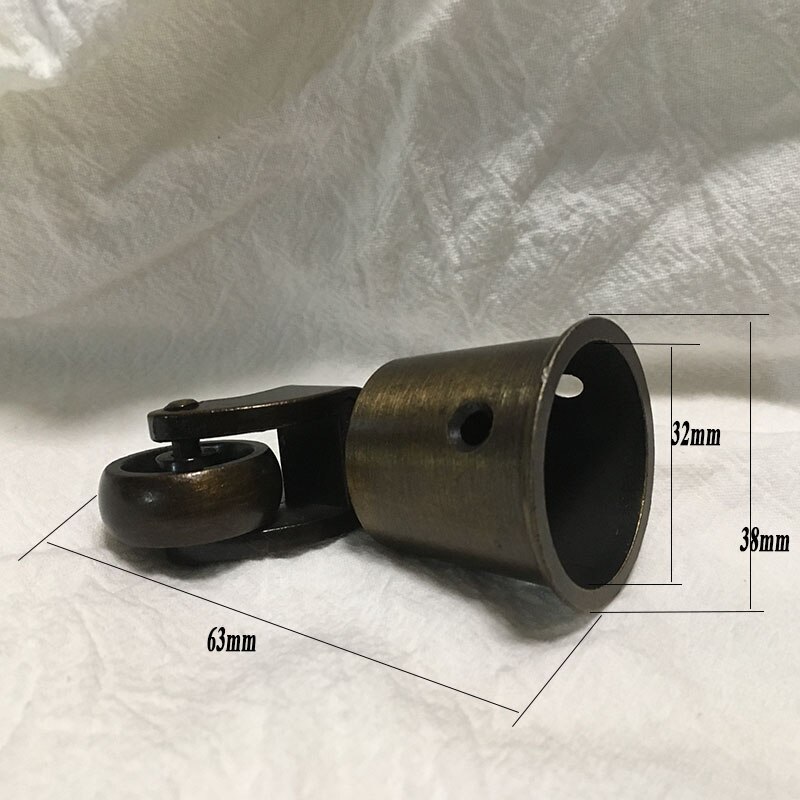 2pcs/lot Vintage Round Cup Caster Universal Wheel Furniture Caster Shelf Cabinet Cupboard Chair Sofa Casters