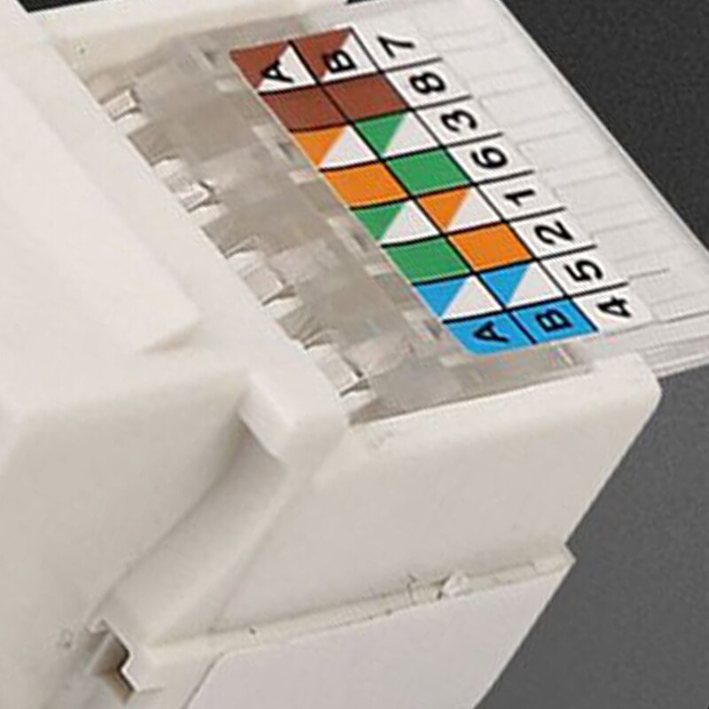 10Pcs CAT5E Utp Netwerk Module RJ45 Connector Informatie Socket Computer Outlet Kabel Adapter Keystone