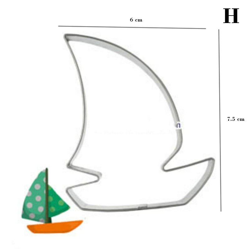 Airplane Ship And Train Cookie Tools Cake Stencil Kitchen Cupcake Decoration Template Mold Cookie Coffee Stencil Mold Baking: H