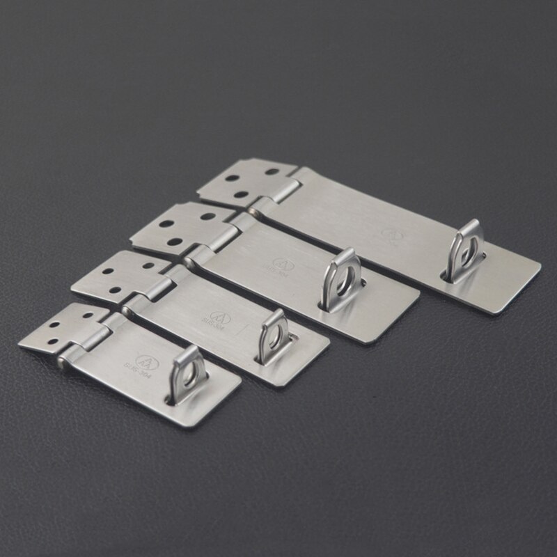 304 Stainless Steel Padlock Hasp Door Clasp Gate Lock Latch 2/2.5/3/4 Inch In Stock