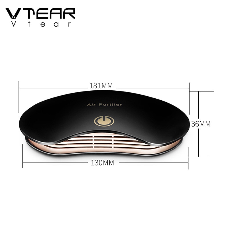Filtro purificatore d'aria per auto Vtear ionizzatore filtro aria ioni negativi freschi con filtro rimuovi accessori auto formaldeide PM2.5