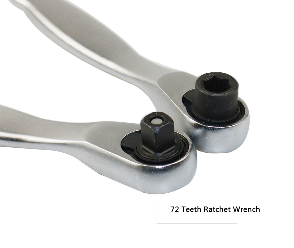 72 dientes Mini 1/4 pulgadas llave de Torque de un solo extremo Llave de trinquete Universal llave herramientas de reparación para vehículo bicicleta