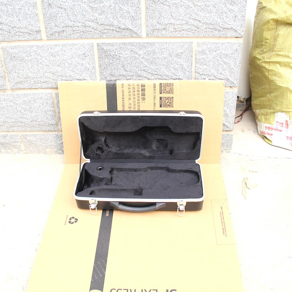 Trumpet Hard Case Box With Comfortable Handle Lock Accs Black trumpet parts 1pcs
