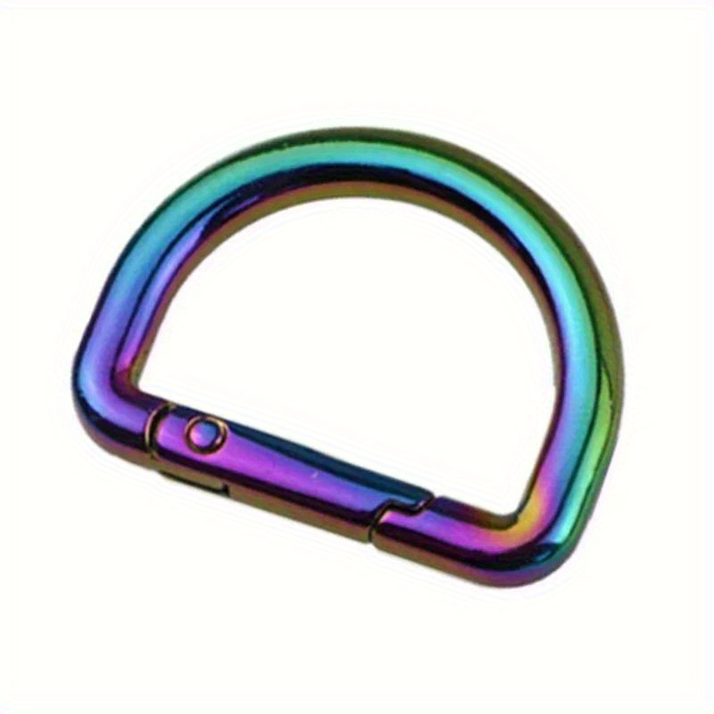 5 stuks D-ring te openen metalen gespen tas bagageriem verbindingssluiting lente sleutelhanger hardware-accessoires