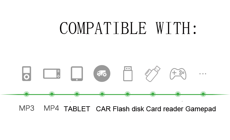 Mini USB b Male To USB Female OTG Adapter For car / MP3 / MP4