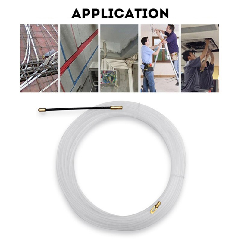 3mm nylon wire kabel skubtrækker kører kabel wire kit væg elektrisk kabel fisketape installere stænger ledningsføring tilbehør