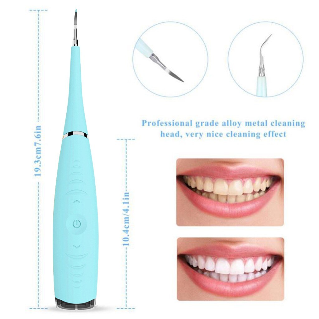 ultrasonic Teeth whitening cleaning device rechargeable dental flosser Waterproof electric tooth cleaner calculus remover