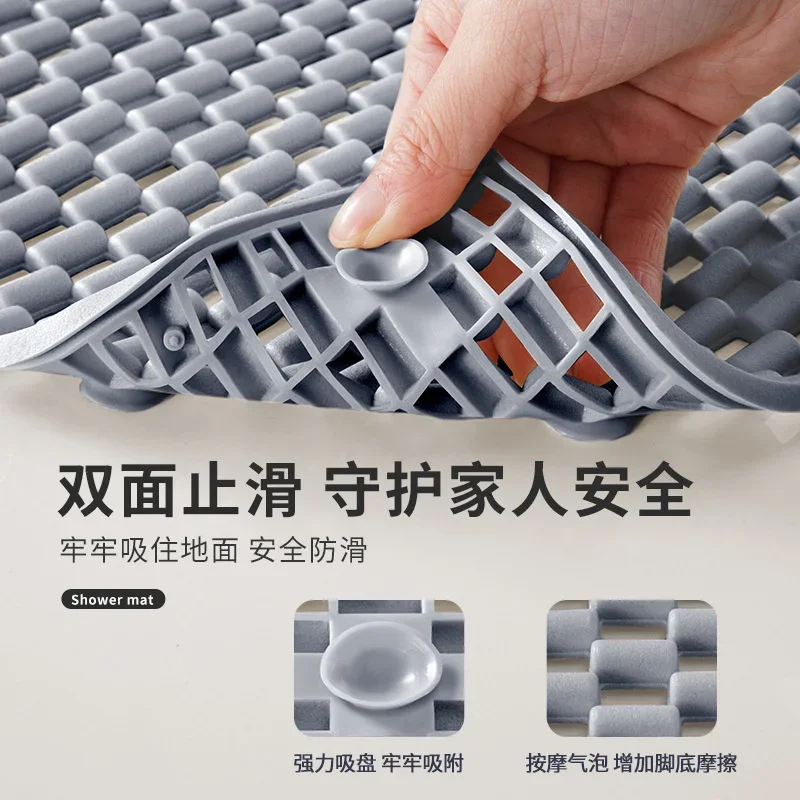 Antislip badmat, valmat voor de badkamer, toiletmat, douchemat, voetmat, holle waterdichte mat