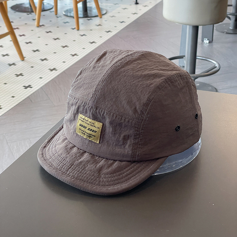 Gorra de pico de pato de ala corta, sombrero Retro versátil para el sol, gorra de béisbol suave de verano