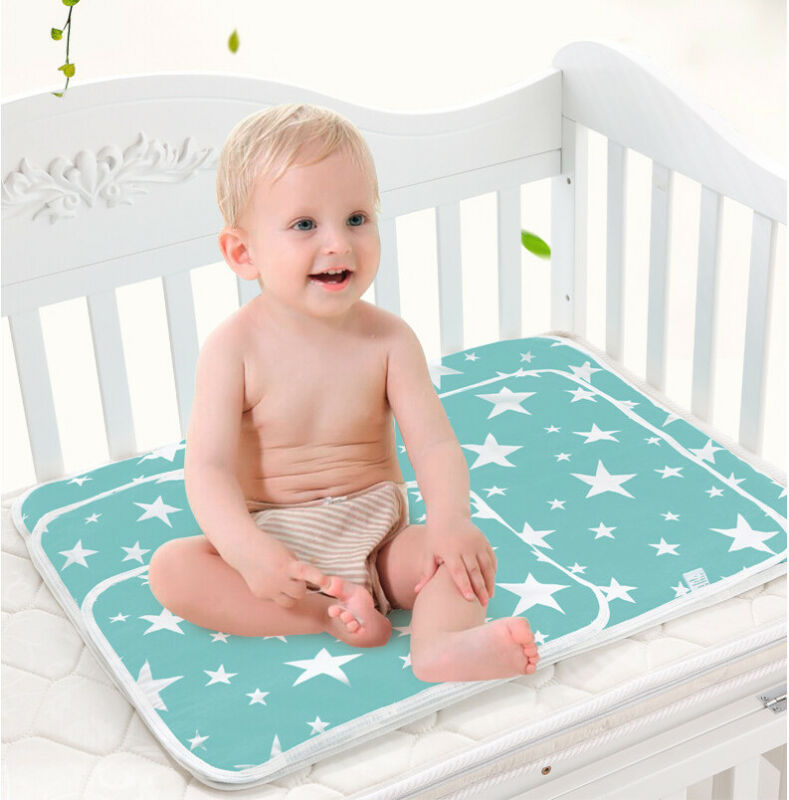 Småbarn barn pojke flicka monterade spjälsäng lakan 100%  bomull 50*70cm baby spädbarn barnkammare sängkläder