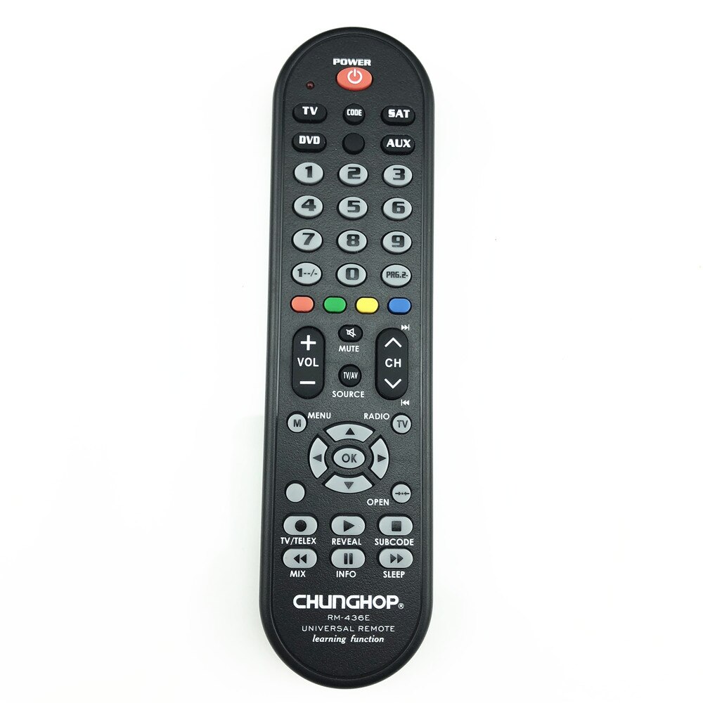 RM-436E 4 in1 Smart Universal Remote Control Multifunction Controller For TV AUX HOM DVD Sat Learning function
