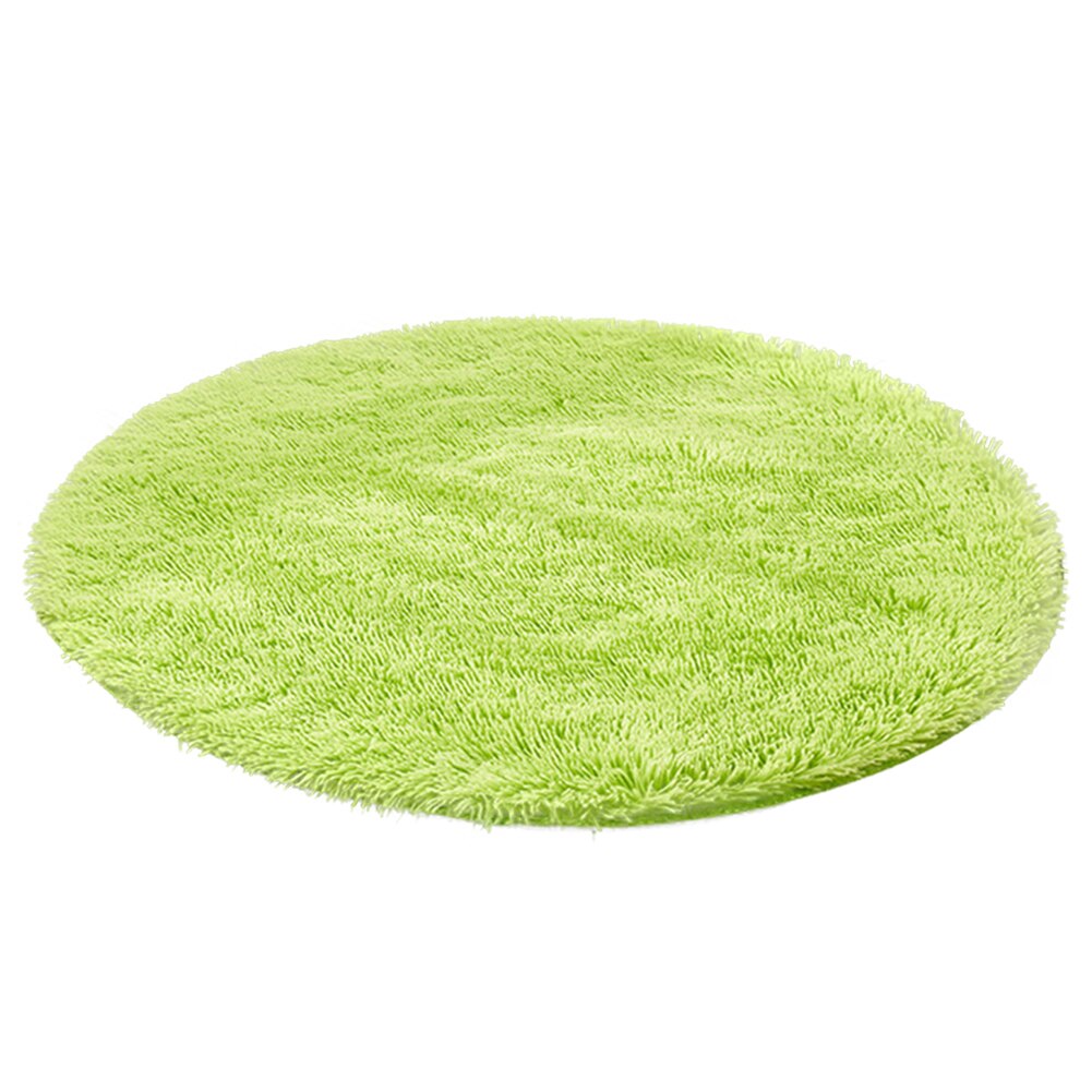 Super Soft Round Carpet Mat Fluffy Rugs Anti-Skid Shaggy Area Rugs Livingroom Bedroom Carpets Home: GGN