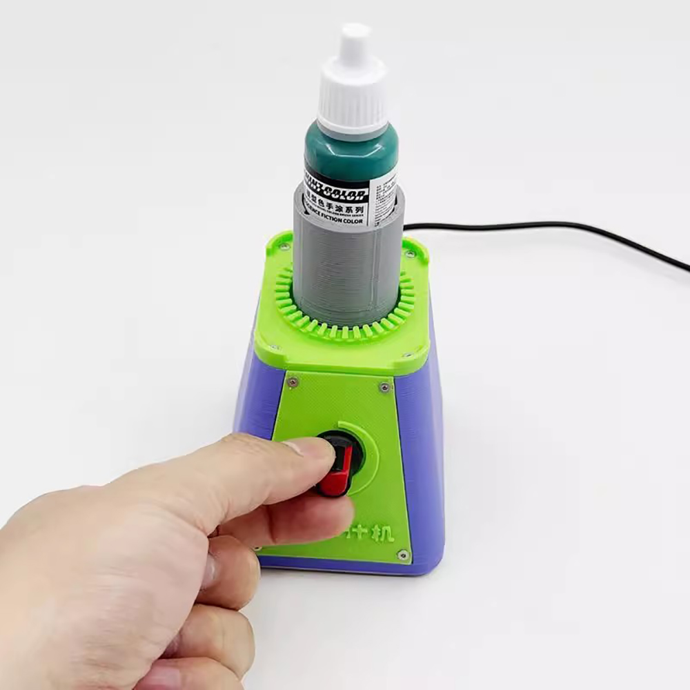 Elektrische verfschudmixer - variabele snelheid, micro-excentriek voor modelverf (voor 19/25mm flessen)