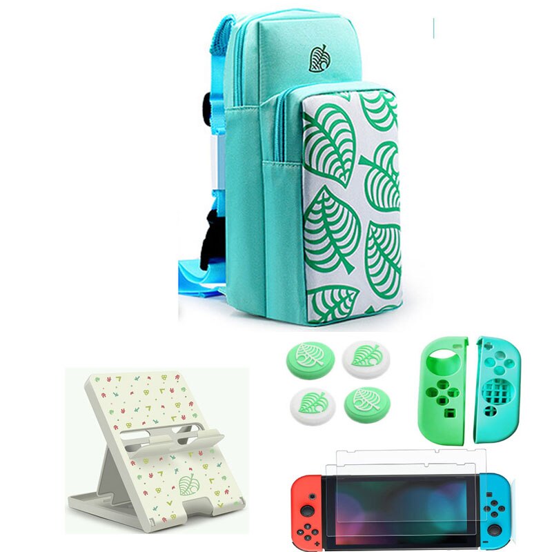 NS Switch Durable Shoulder Bag Chest Crossbody Carrying Pouch Storage Bag for Nintendo Switch & Switch Lite NX Mini Accessories: Pack 4