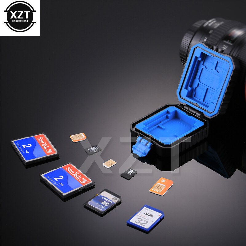 11 in 1 Micro SD Memory Card Case Holder Waterproof Storage Box Protector for 3 SIM + 2 XQD + 2 CF + 2 TF + 2 SD Card