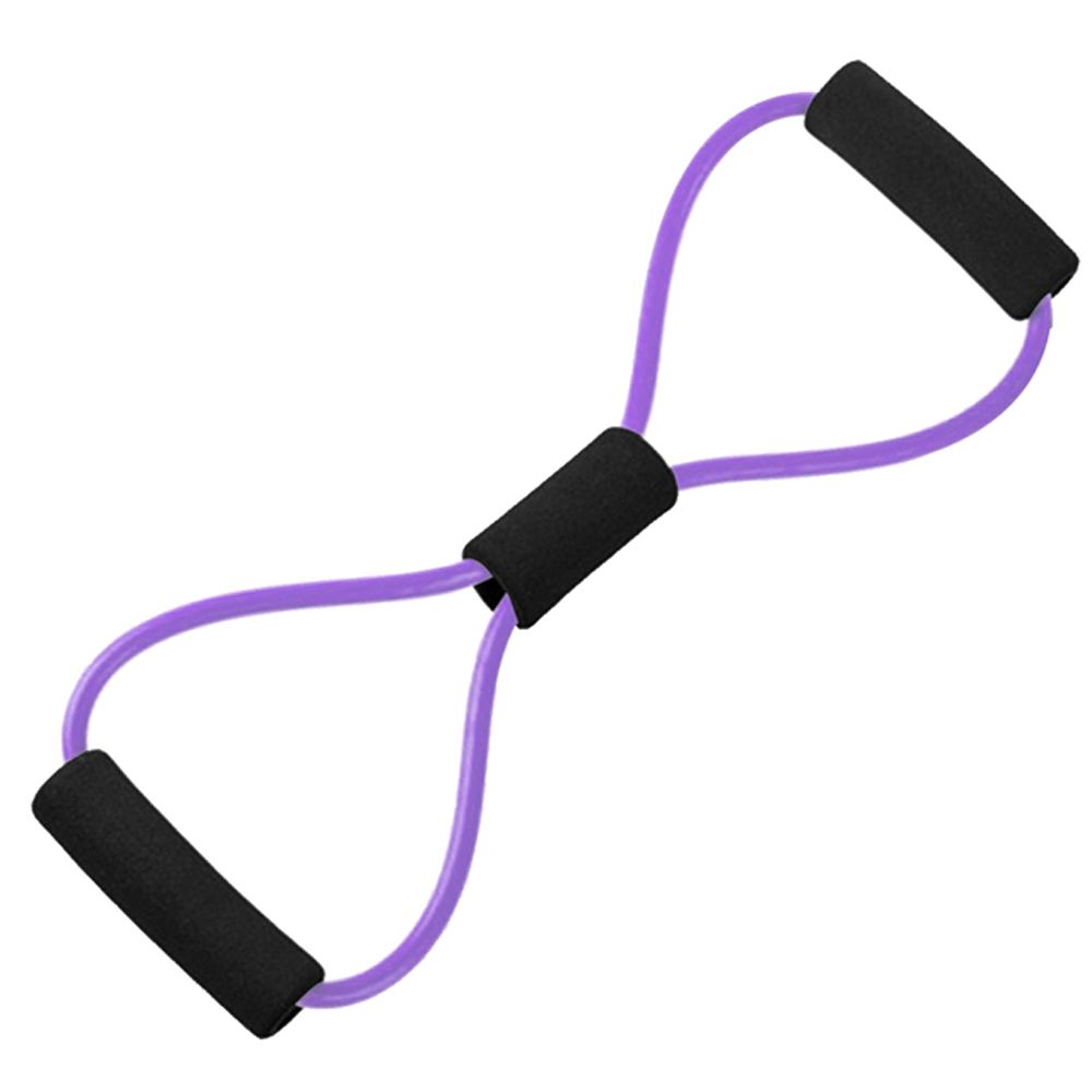 Bodybuilding Fitness Fitness Workout Fitnessapparatuur 8 Woord Borstexpander Yogaband Weerstandsbanden Armkracht Trekkoord: GRIJS