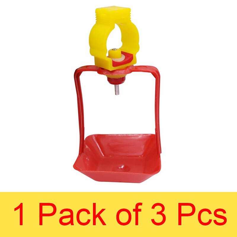 1-5 stuks hangende drinknippels voor kippen, drinkwaterbekers voor kippenhokken, waterlijn voor pluimveekooien: 3 stuks