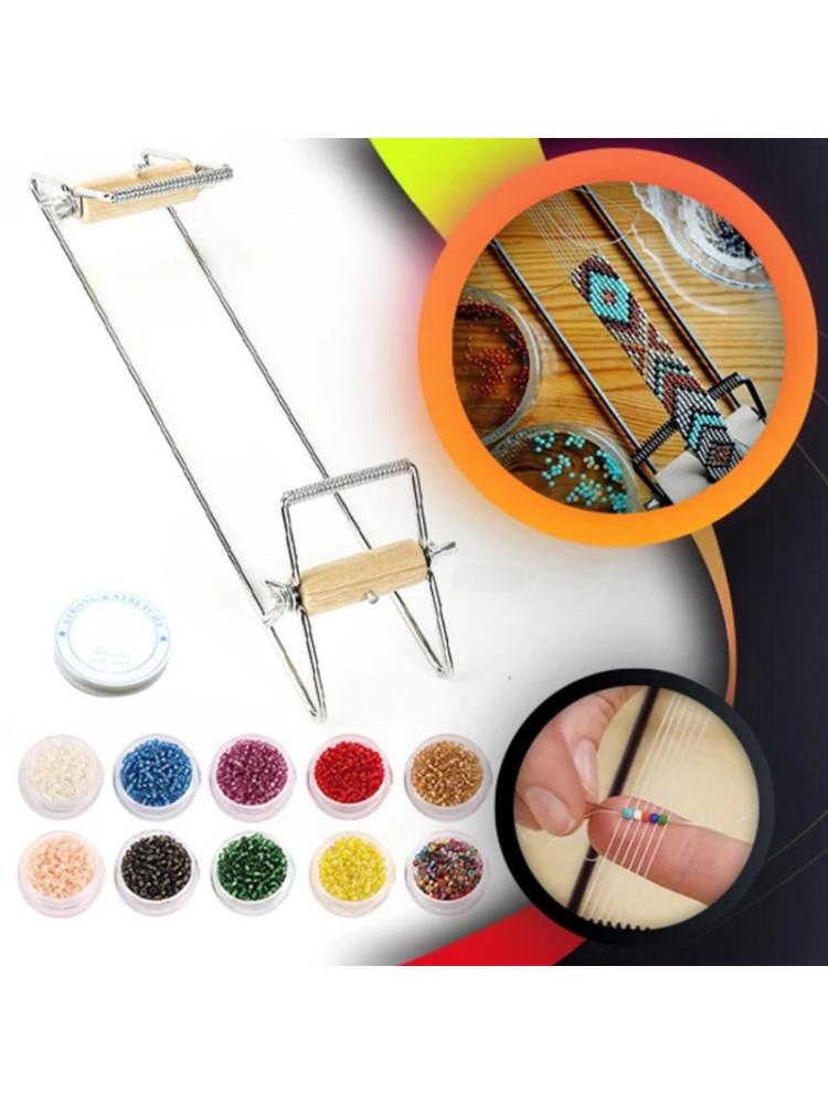 Metal Weaving Knitting Beading Loom Kit for Jewelry Bracelets Necklace DIY Craft Handmade Knitting Machine