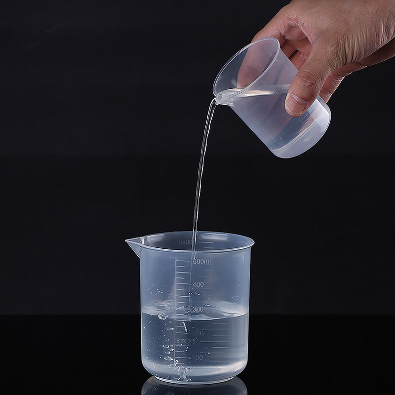 4Pcs Reusable 50-500ml Liquid Measuring Cup Jug Plastic Graduated Surface Container Cup Kitchen Tool Measuring Jugs