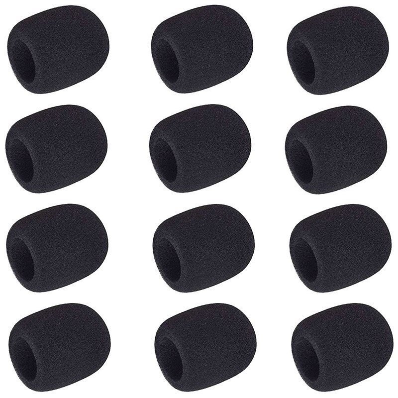 Foam Mini Headphones, 50 Pieces Mini Microphone Windscreen Microphone Covers, 30Mm X 22Mm: Default Title