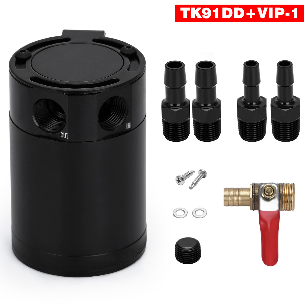 Hypertune M16 * 1,5 Salida de entrada 2-Puerto compacto desbloqueado captura de aceite Can tanque HT-TK91: type1 Drain Valve