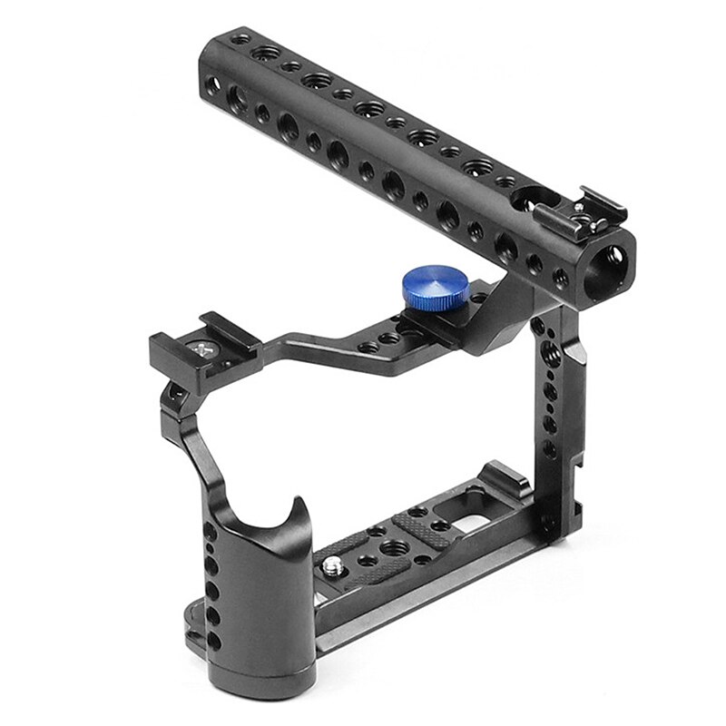 Jaula de Metal ajustable para cámara Fujifilm XT20 XT30 marco protector de vídeo DSLR 1/4 3/8, Zapata fría con micrófono, CNC