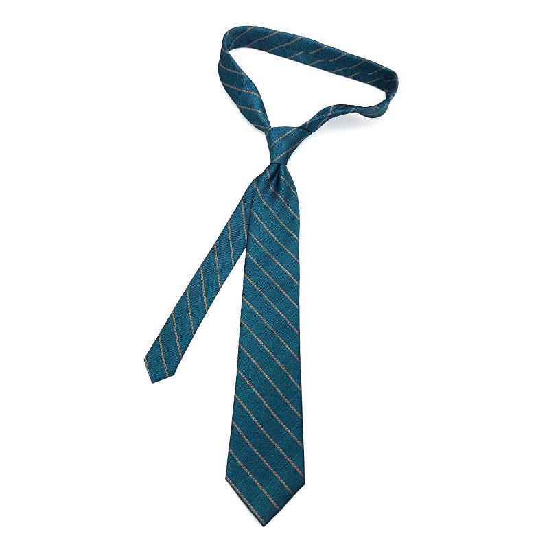 Corbata de lujo de 8CM para hombre, corbatas a cuadros a rayas de Color verde para hombre, corbata tejida Jacquard, accesorios formales para de negocios