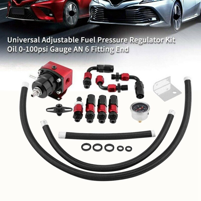 QUNNIE Öl Druck Tester Kit, Manometer Tool Kit, 0-140 PSI, Kraftstoffsystem Mechanische Sensor Motor Zylinder Kompression Test, für Autos ATVs LKW