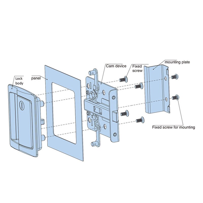 2Pcs Rv Door Lock Latch Handle Knob for Deadbolt Camper Trailer