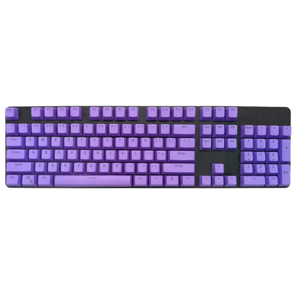 104 Stks/set Pbt Universele Backlit Key Cap Keycaps Voor Cherry Mechanische Toetsenbord Computer Randapparatuur Pbt Keycaps Voor Toetsenbord: Paars
