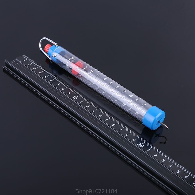 1N/100g Newton Meter Force Meter Spring Dynamometer Spring Dual-Scaled Balance for Physical Experiment N09 20
