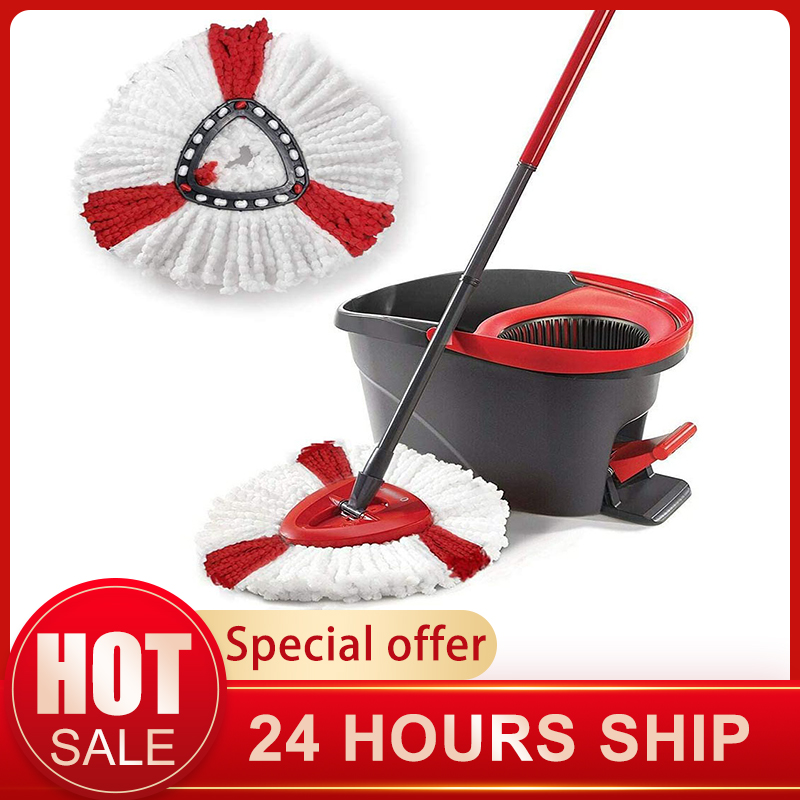 1/3Pcs Mop Head Replacement for Vileda O-cedar Mop Washable Mop Pad Polyester Reusable Mopping Cloth 360 Rotatable Mop Accessori