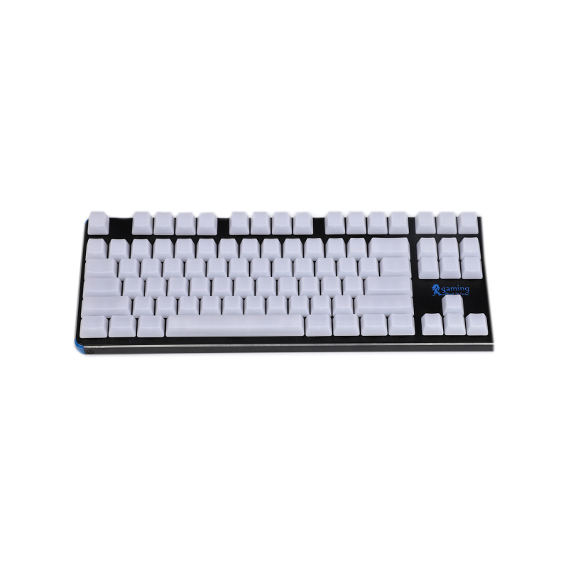 YMDK 1.5mm ABS 108 87 61 ANSI ISO Blank Milk Fog OEM Profile Shine Through Keycap For MX Mechanical Keyboard RGB GK61 Womier 66: 87 ANSI