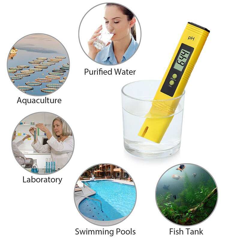 LCD Digital PH Value Meter + TDS Water Meter Water Tester for Testing Drinking Water Aquariums High accuracy Fast