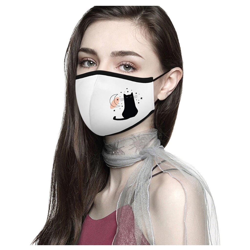 1PC Adult's Anti-dust Reusable маска для лица с принтом Breathable Outdoor Sports masque Pocket Face Mask Washable Mascarilla