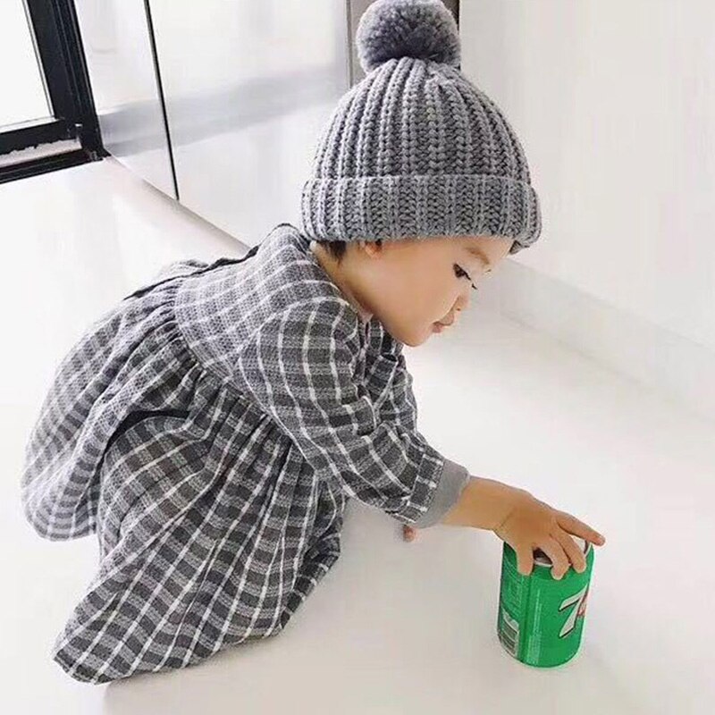 Tupsu talvipipo tytöille ja pojille neulottu vauvapipo lasten pipo joustava lämmin neulottu lasten pipo vauvamyssy