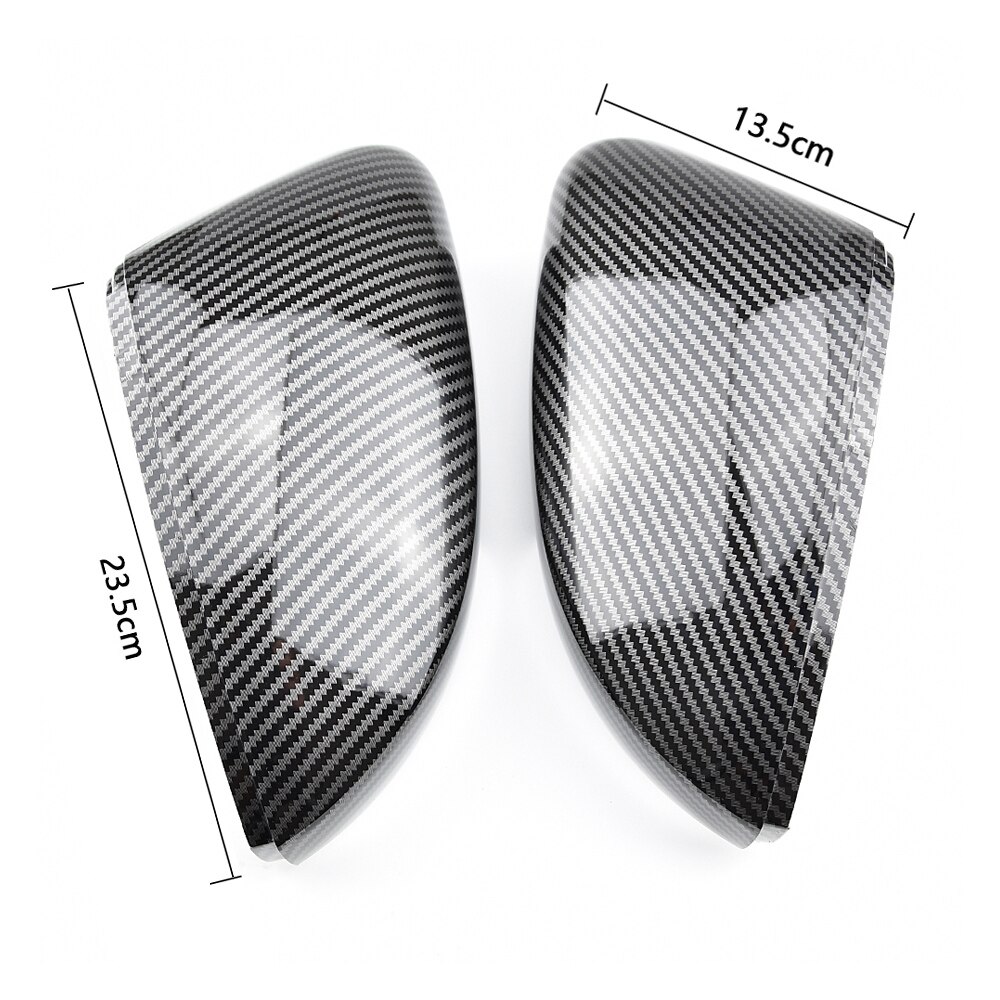 For VW Polo 6R 6C Side Door Wing Mirror Cover Replace caps (Carbon fiber) fit Volkswagen